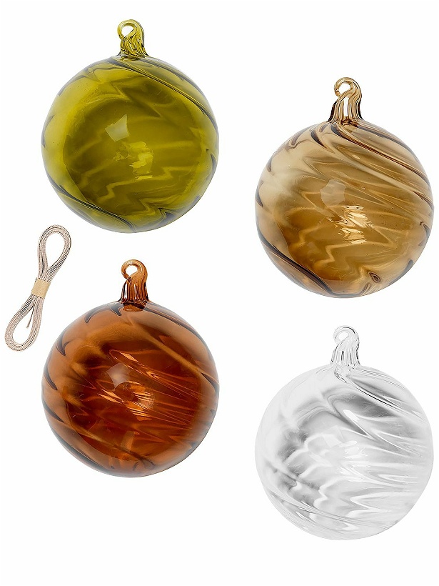 Photo: FERM LIVING - Set Of 4 Twirl Ornaments
