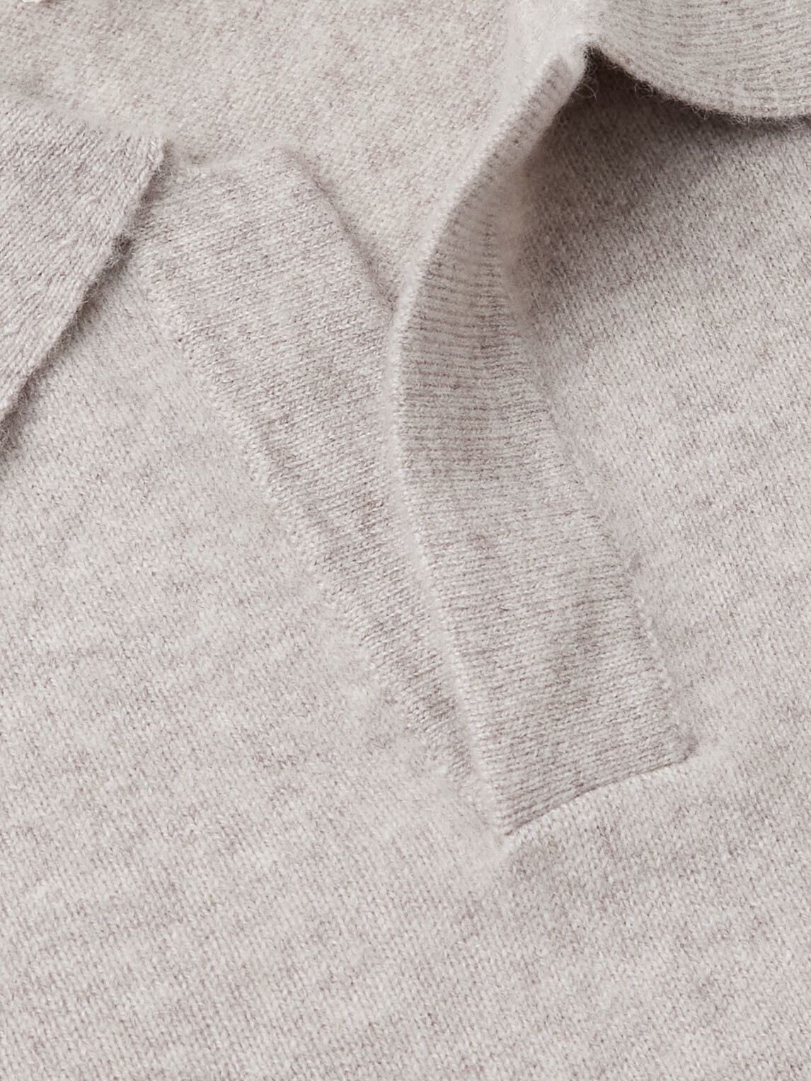 Hartford - Wool and Cashmere-Blend Polo Shirt - Neutrals