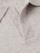 Hartford - Wool and Cashmere-Blend Polo Shirt - Neutrals