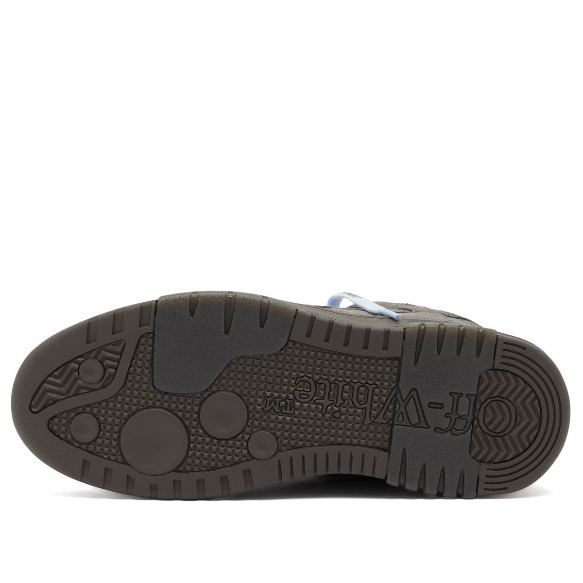 Off-White Women's Out Of Office Full Suede Sneaker in Dark Grey