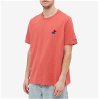 By Parra Men's Paper Boat House T-Shirt in Mineral Red