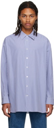 The Row White & Blue Lukre Shirt