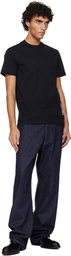 Burberry Black Check Label Cotton T-shirt
