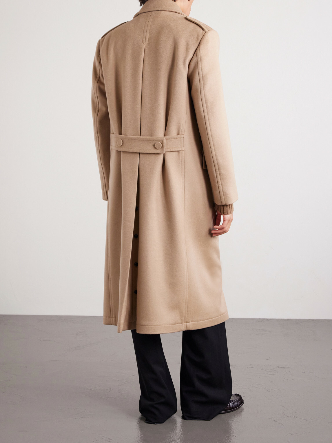TOM FORD - Double-Breasted Wool and Cashmere-Blend Coat - Neutrals