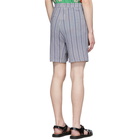 Marni Purple Check Pattern Shorts