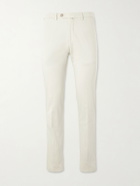 Kiton - Straight-Leg Stretch-Cotton Trousers - Neutrals