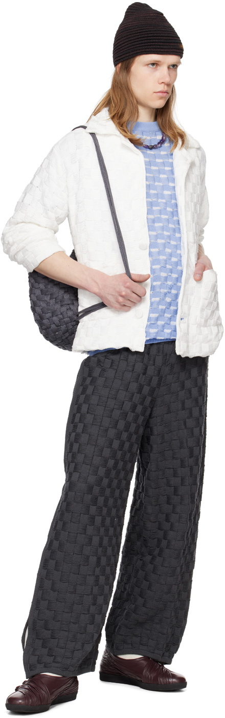 Isa Boulder SSENSE Exclusive Gray Chess Trousers
