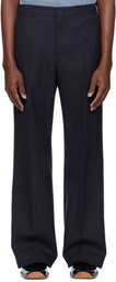 RECTO Navy Signature RC Flared Trousers