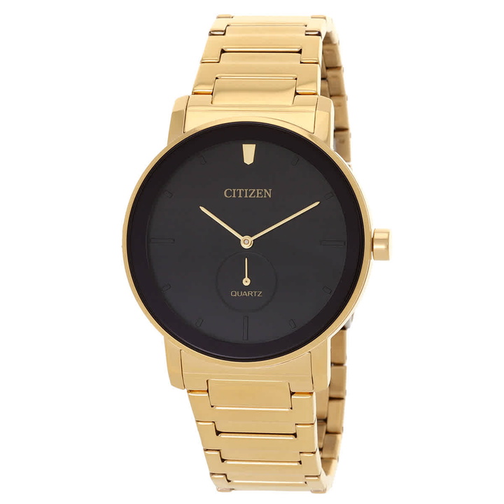 Photo: Citizen Quartz Black Dial Mens Watch BE9182-57E