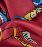 Alémais Printed silk twill scarf