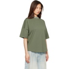 Palm Angels Khaki Classic Logo Over T-shirt