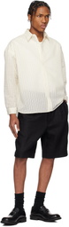 Sunflower Black Pleated Linen Shorts