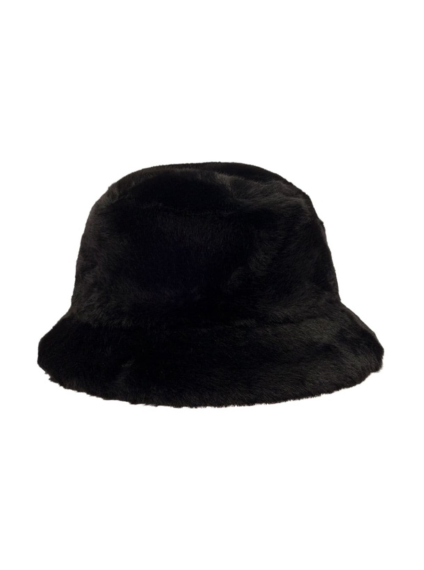 Photo: STAND STUDIO vera Black Hat With Low Brim In Faux Fur Woman