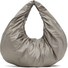 AMOMENTO Gray Shirring Tote
