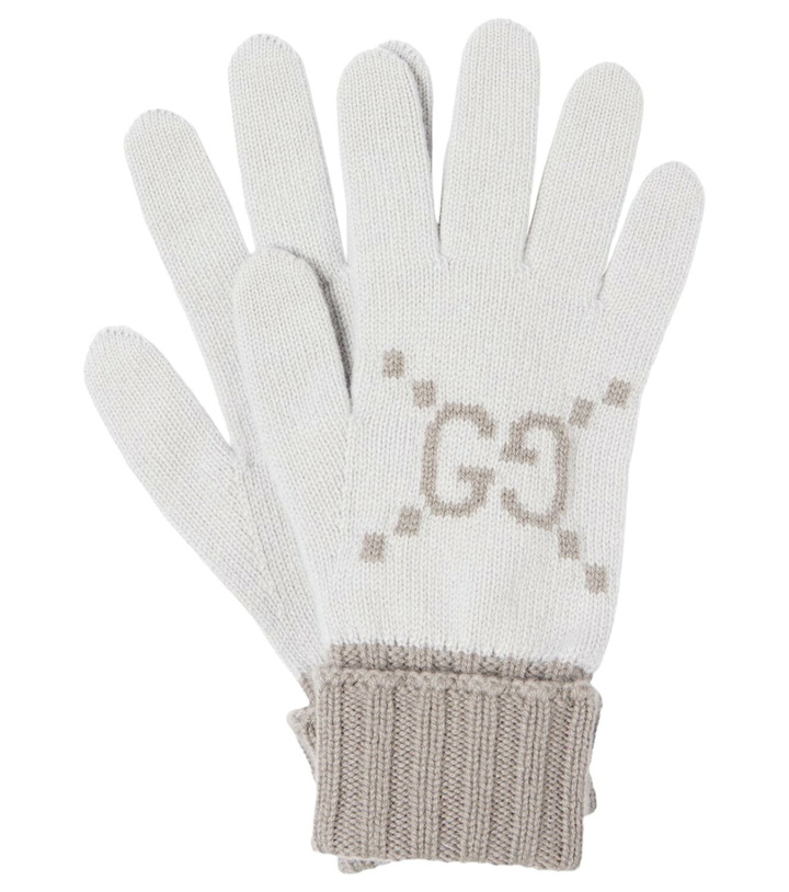 Photo: Gucci GG cashmere jacquard gloves