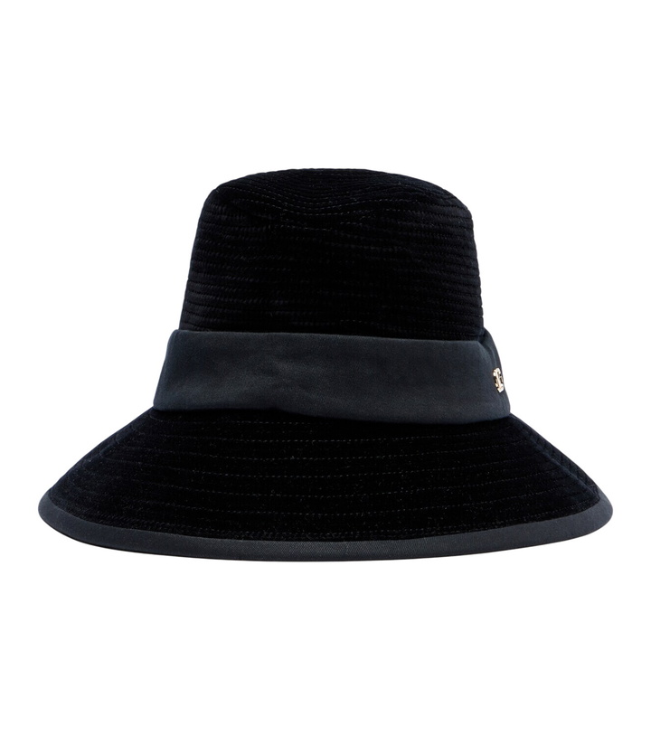 Photo: Valentino VLogo velvet-trimmed cotton hat