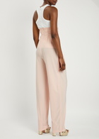 Norma Kamali High Waist Stretch-jersey Trousers Light Pink
