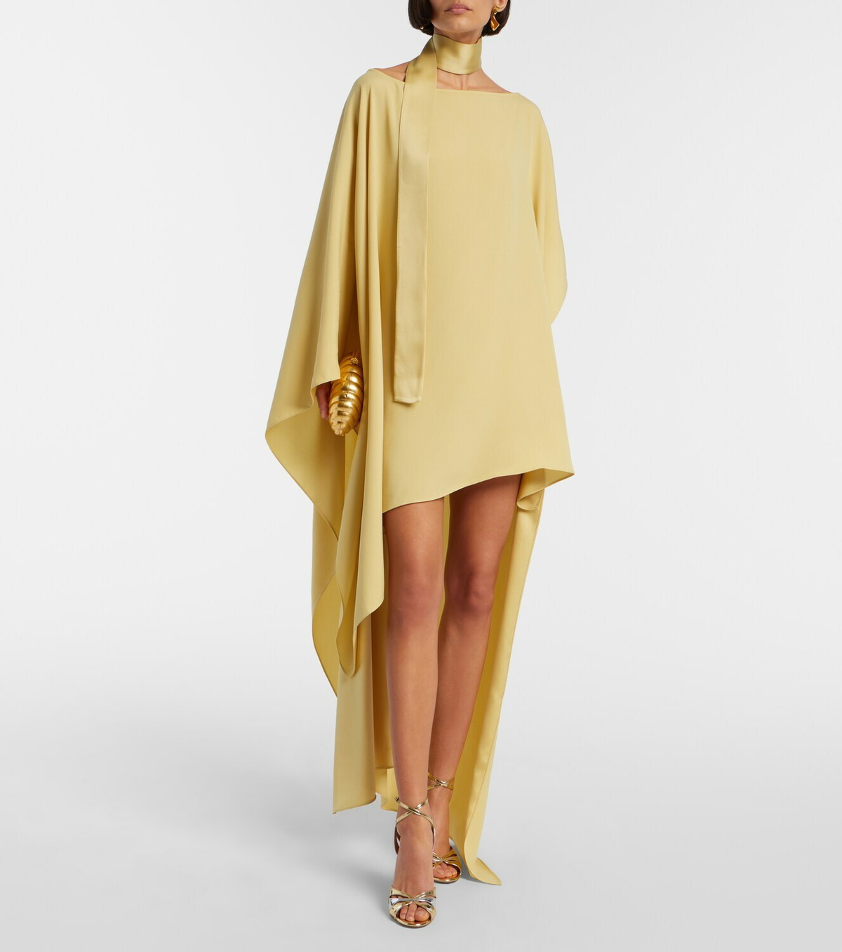 Taller Marmo Trebbia asymmetric crêpe cady kaftan