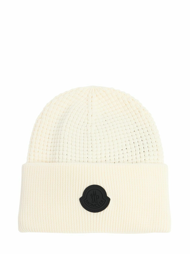 Photo: MONCLER Logo Cotton Beanie