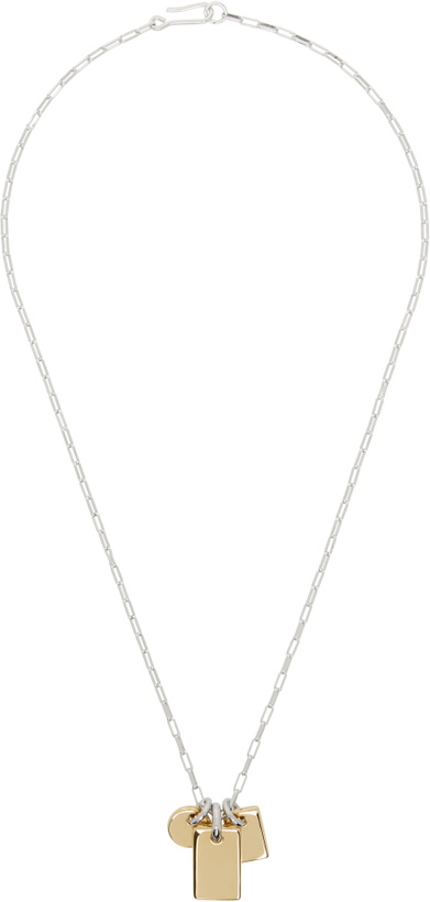 Photo: Laura Lombardi Silver & Gold Carta Charm Necklace