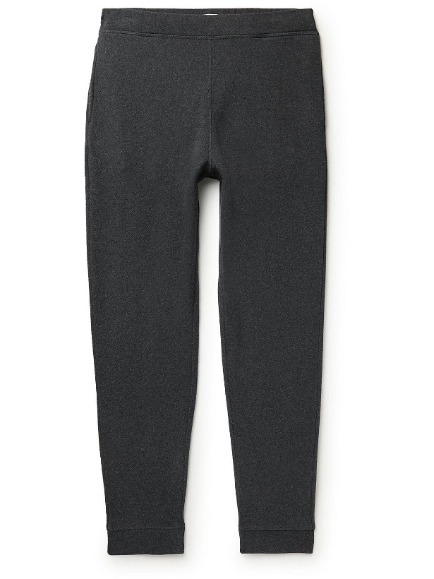Photo: Sunspel - Tapered Cotton-Jersey Sweatpants - Gray