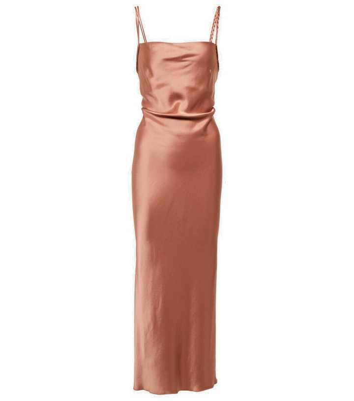 Photo: Nanushka Fiore satin midi dress