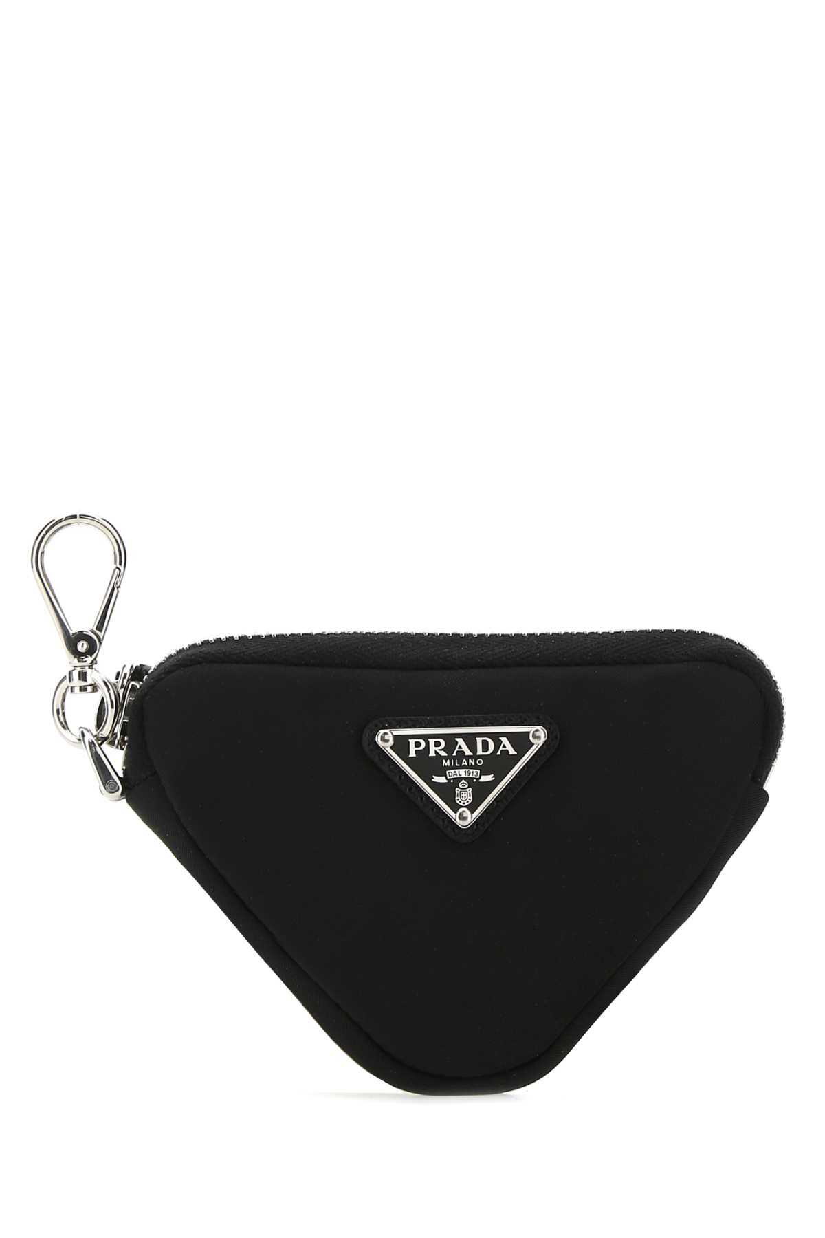 Prada Black Mini Backpack Keychain Prada