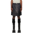 Rick Owens Moncler + Rick Owens Black Kilt Shorts