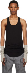 Rick Owens DRKSHDW Black Raw Edge Tank Top