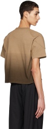 Dion Lee Brown Sunfade T-Shirt