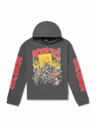 KAPITAL - Buster Peckish Rainbowy Printed Cotton-Jersey Hoodie - Gray