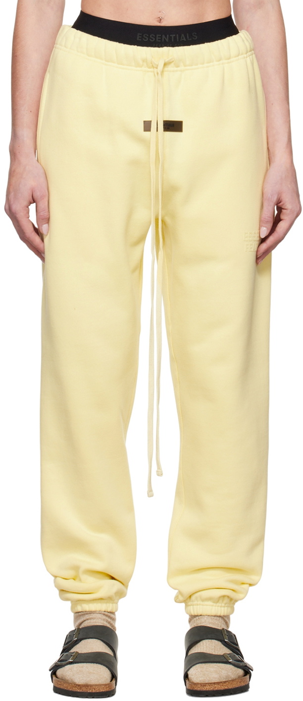 Fear of God ESSENTIALS Yellow Drawstring Lounge Pants Fear Of God ...