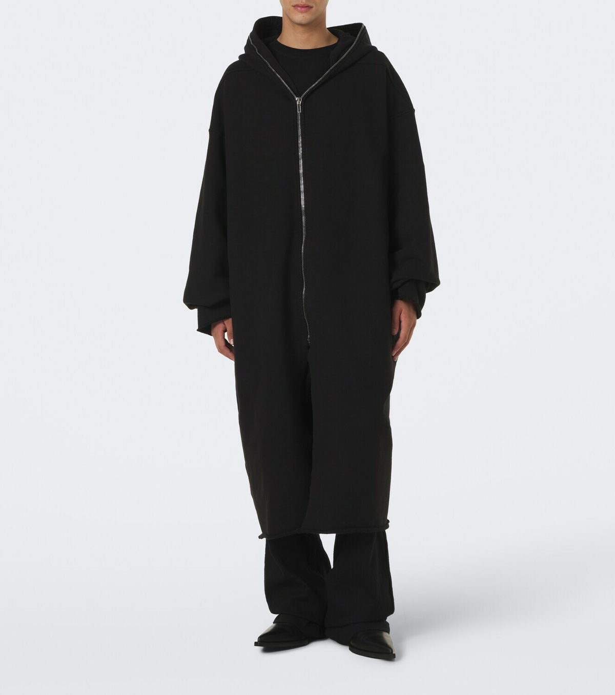 Rick Owens Gimp Wide Mac cotton overcoat