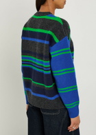 Damson Madder Rene Striped Merino Wool Jumper Multicoloured