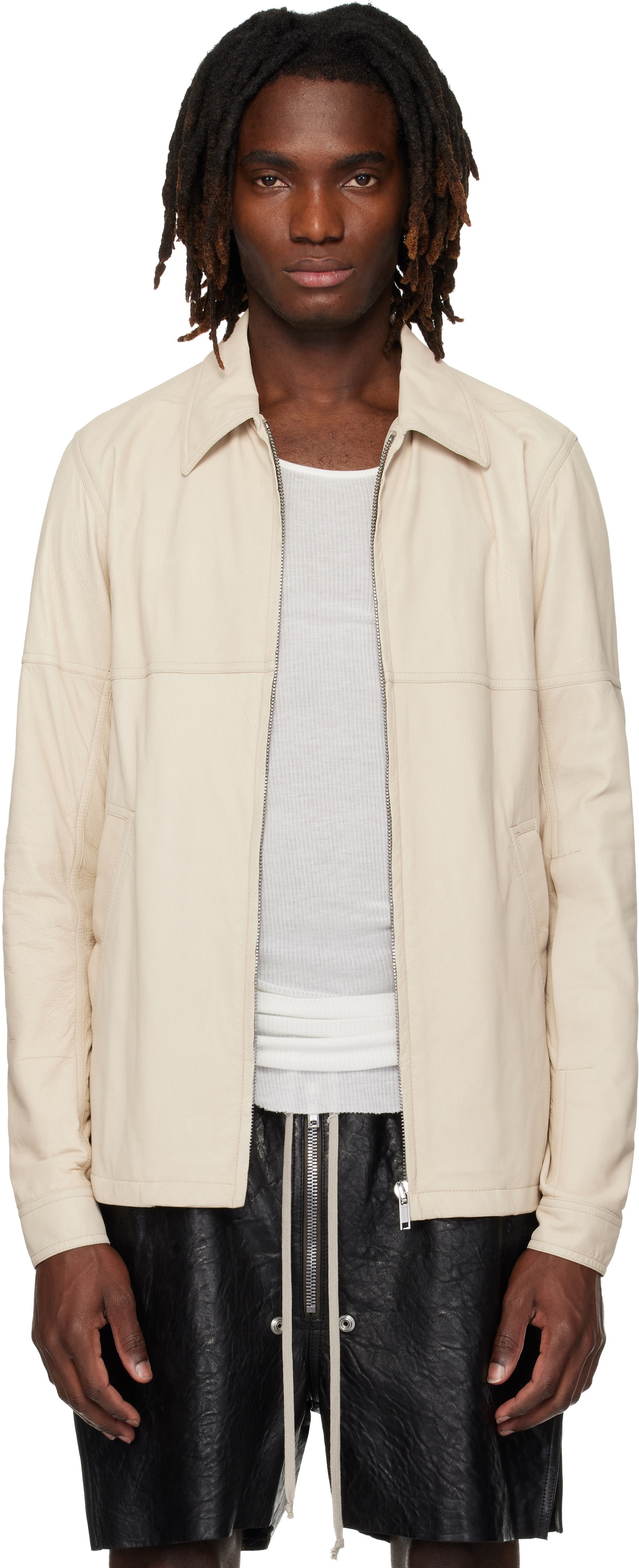 ジャケット・アウター RickOwens LIDO 22SS BRAD LEATHER BOXY JK RICK OWENS | LIDO COAT