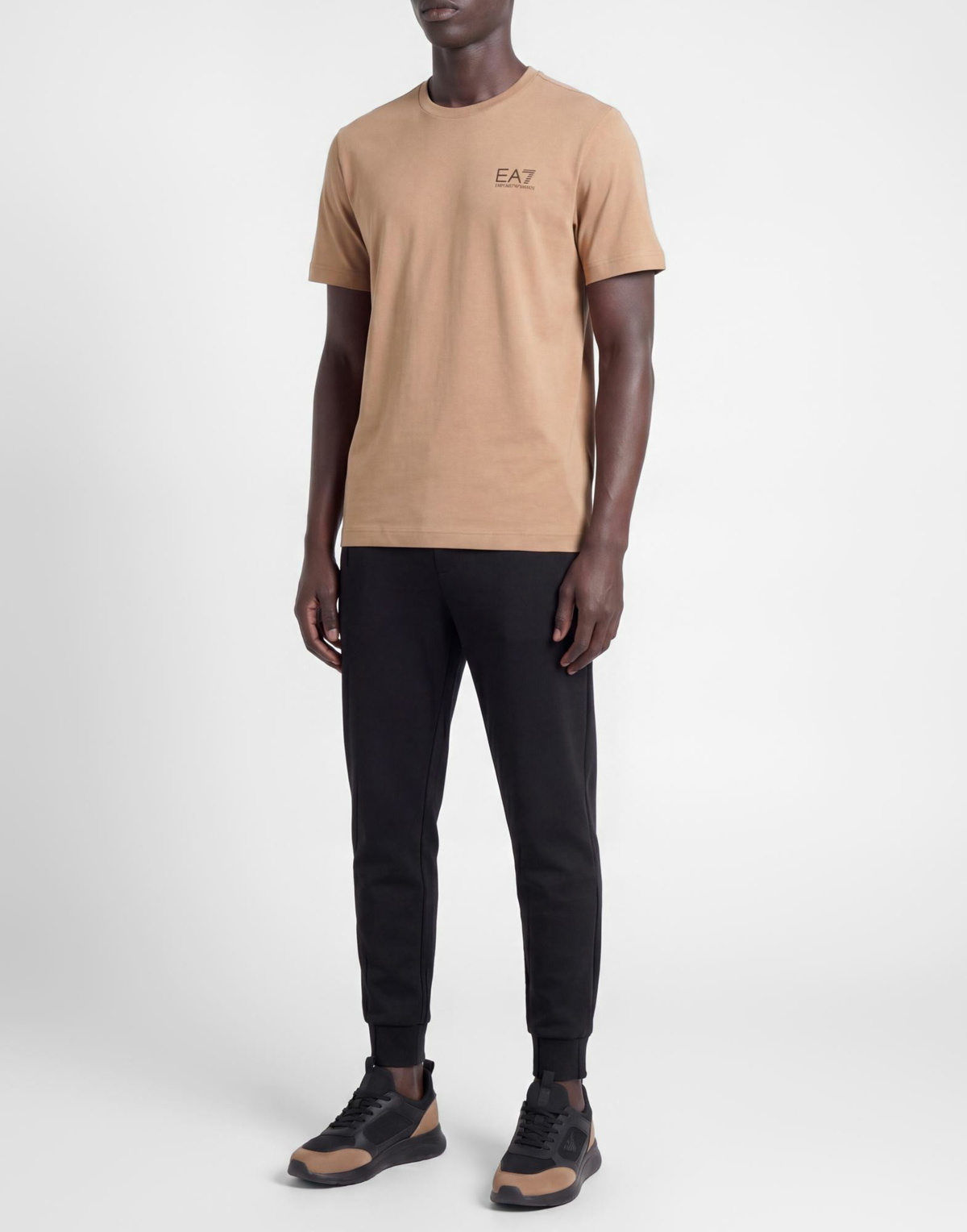 Ea7 Mens T-shirt Light brown