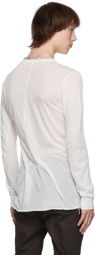 Rick Owens White Basic Long Sleeve T-Shirt