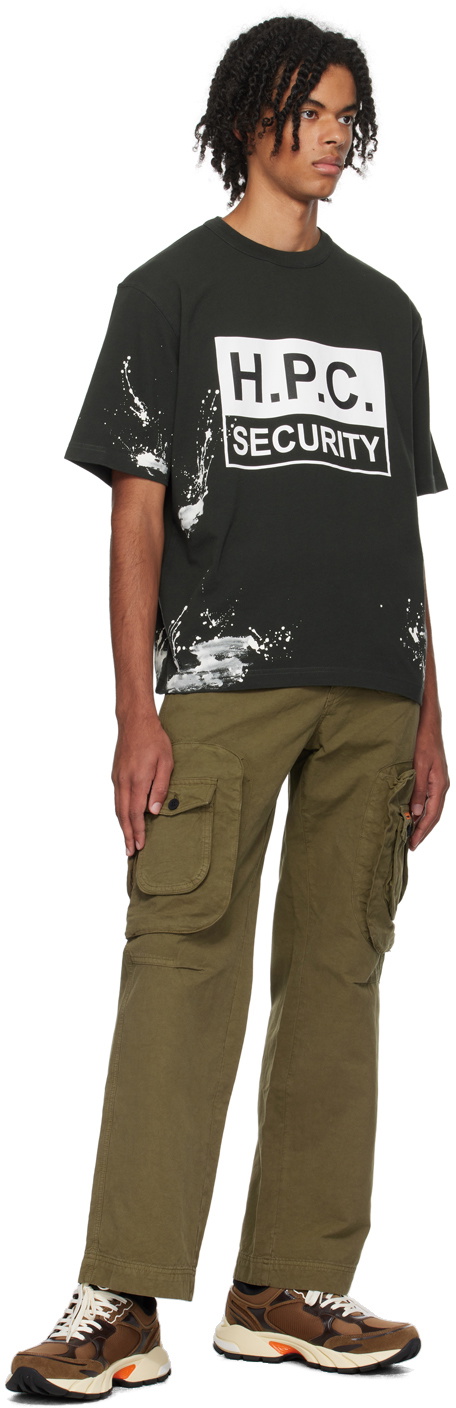 Heron Preston Black 'H.P.C. Security' T-Shirt Heron Preston Heron Preston Black 'H.P.C. Security' T-Shirt Heron Preston