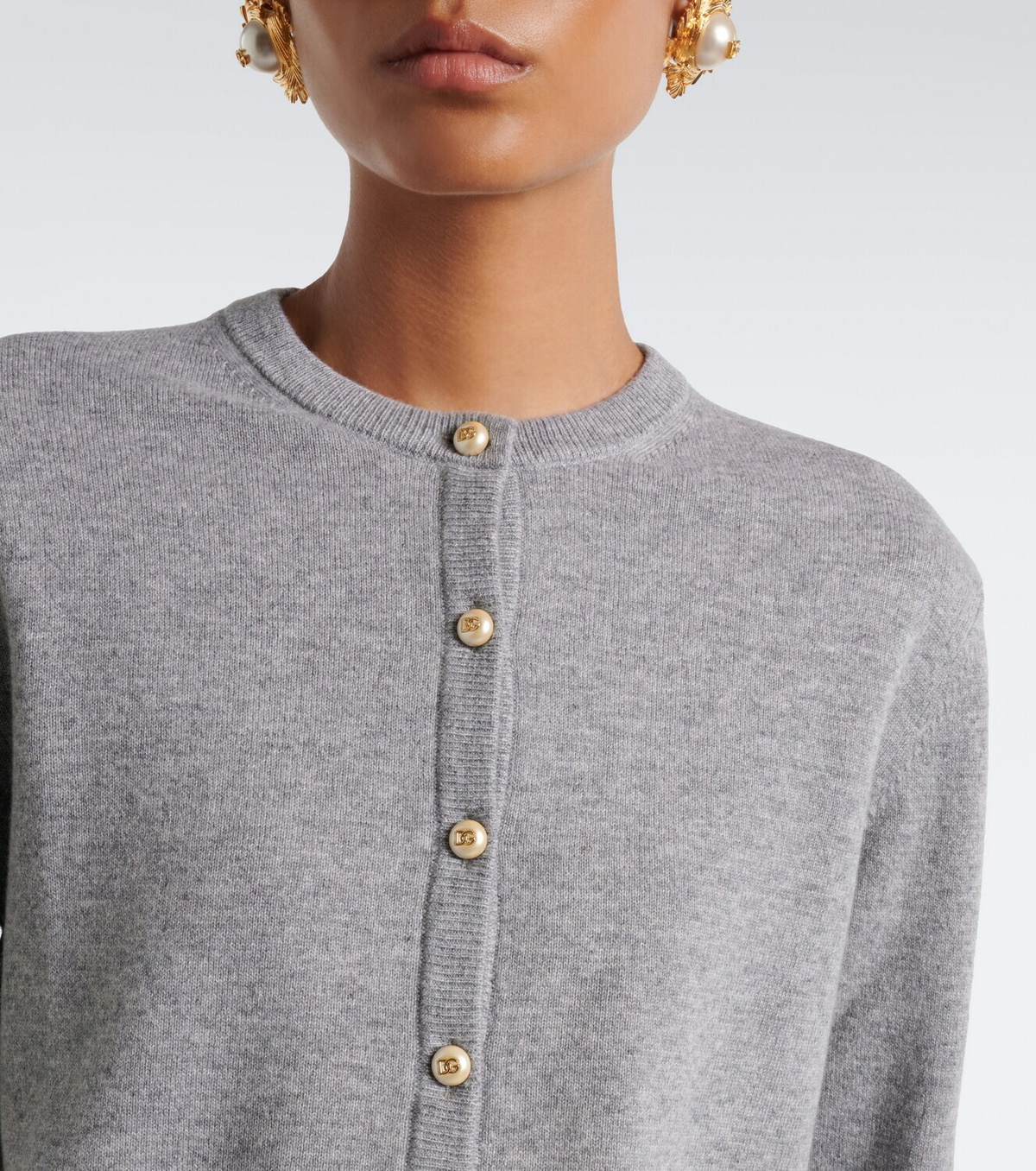Dolce&Gabbana Embellished cashmere cardigan