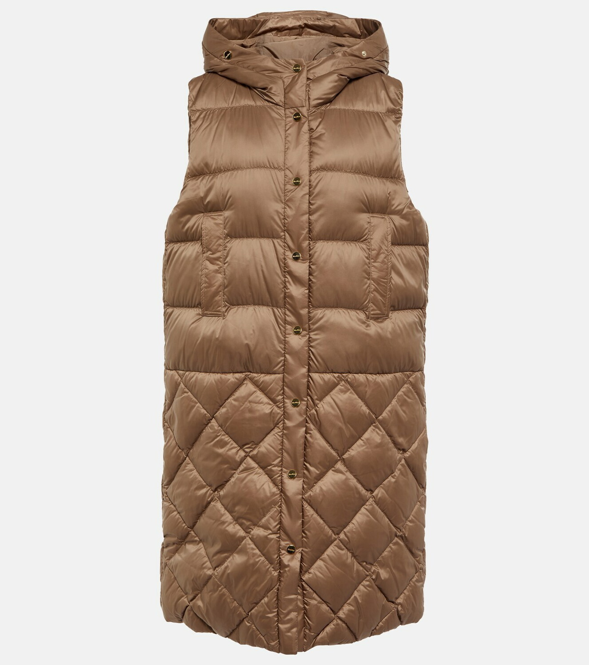 ベスト・ジレ MAX MARA Women Vests FOSCO007 Beige Max Mara Sand-coloured Striped Vest Women In Black | ModeSens