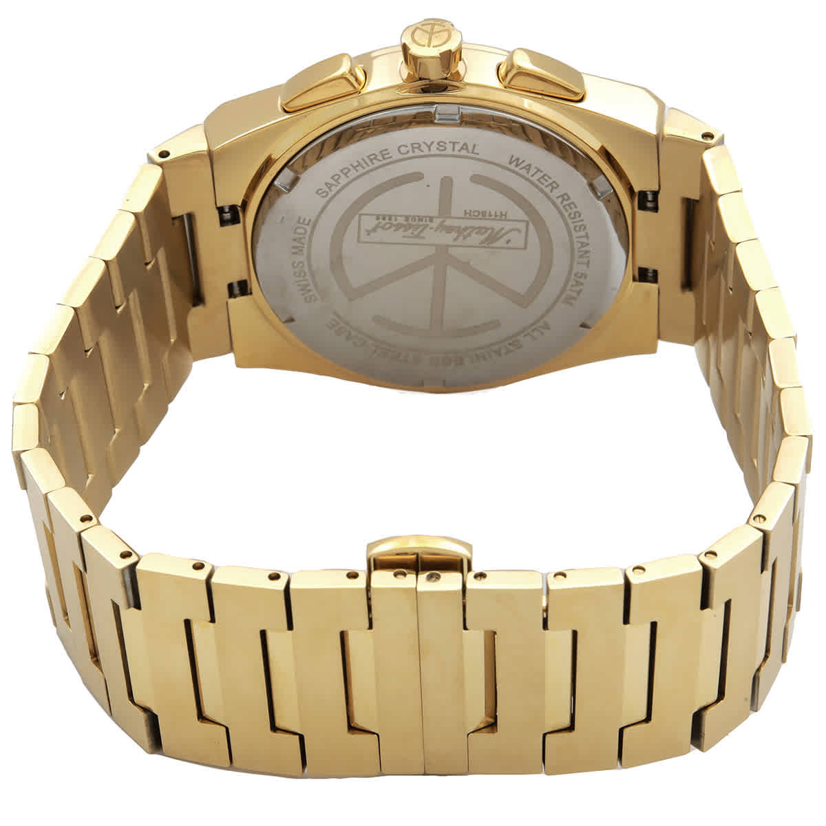 Mathey-Tissot Zeus Chronograph Quartz Gold Dial Mens Watch