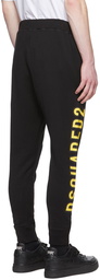 Dsquared2 Black Cotton Lounge Pants