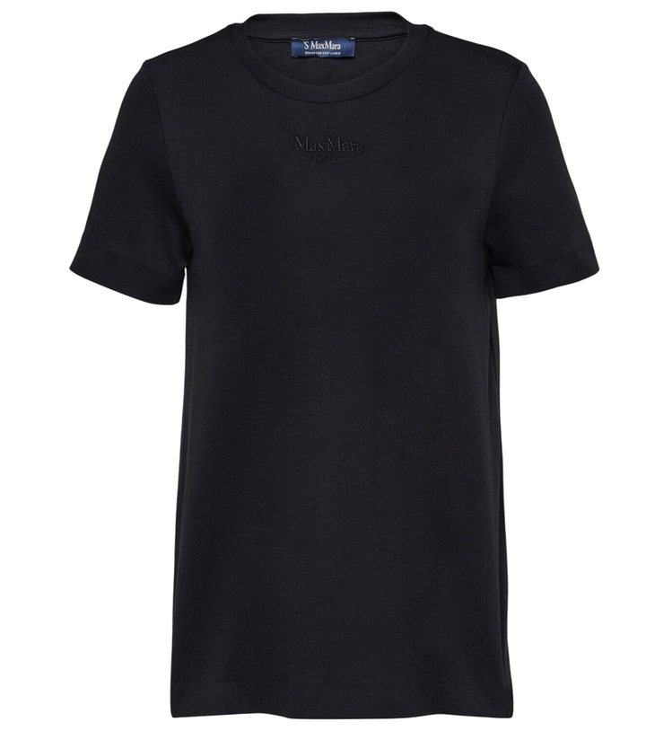Photo: 'S Max Mara Logo cotton-blend jersey T-shirt