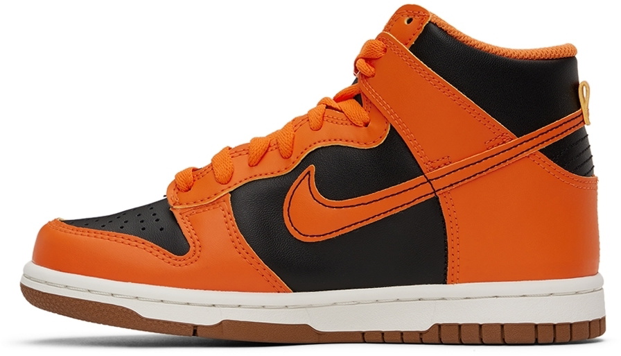 Nike Kids Orange & Black Dunk High Big Kids Sneakers Nike