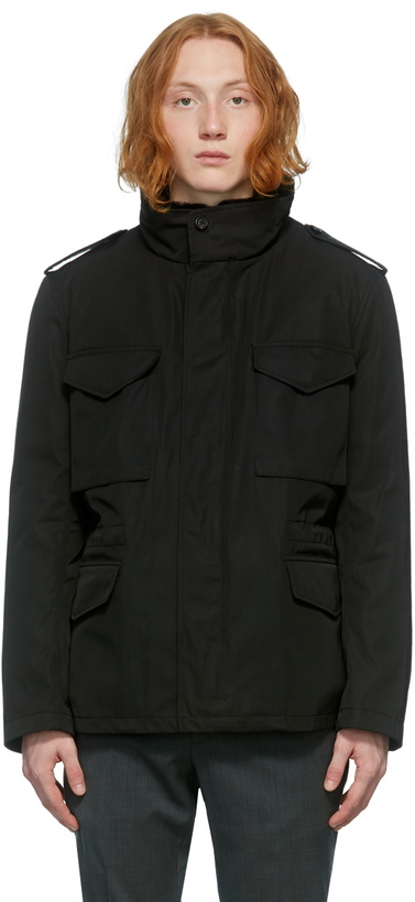 Photo: Yves Salomon Black Down Twill Jacket