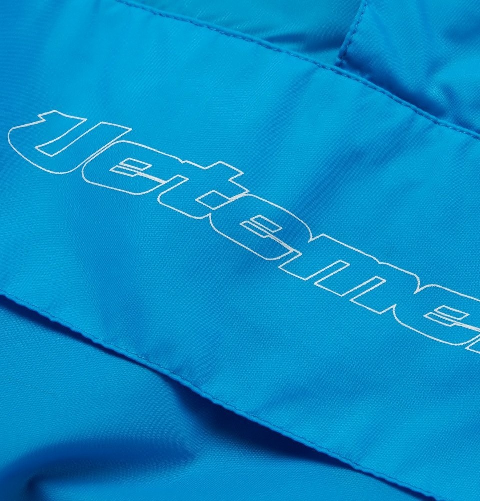 Vetements - Printed Shell Half-Zip Jacket - Men - Blue Vetements