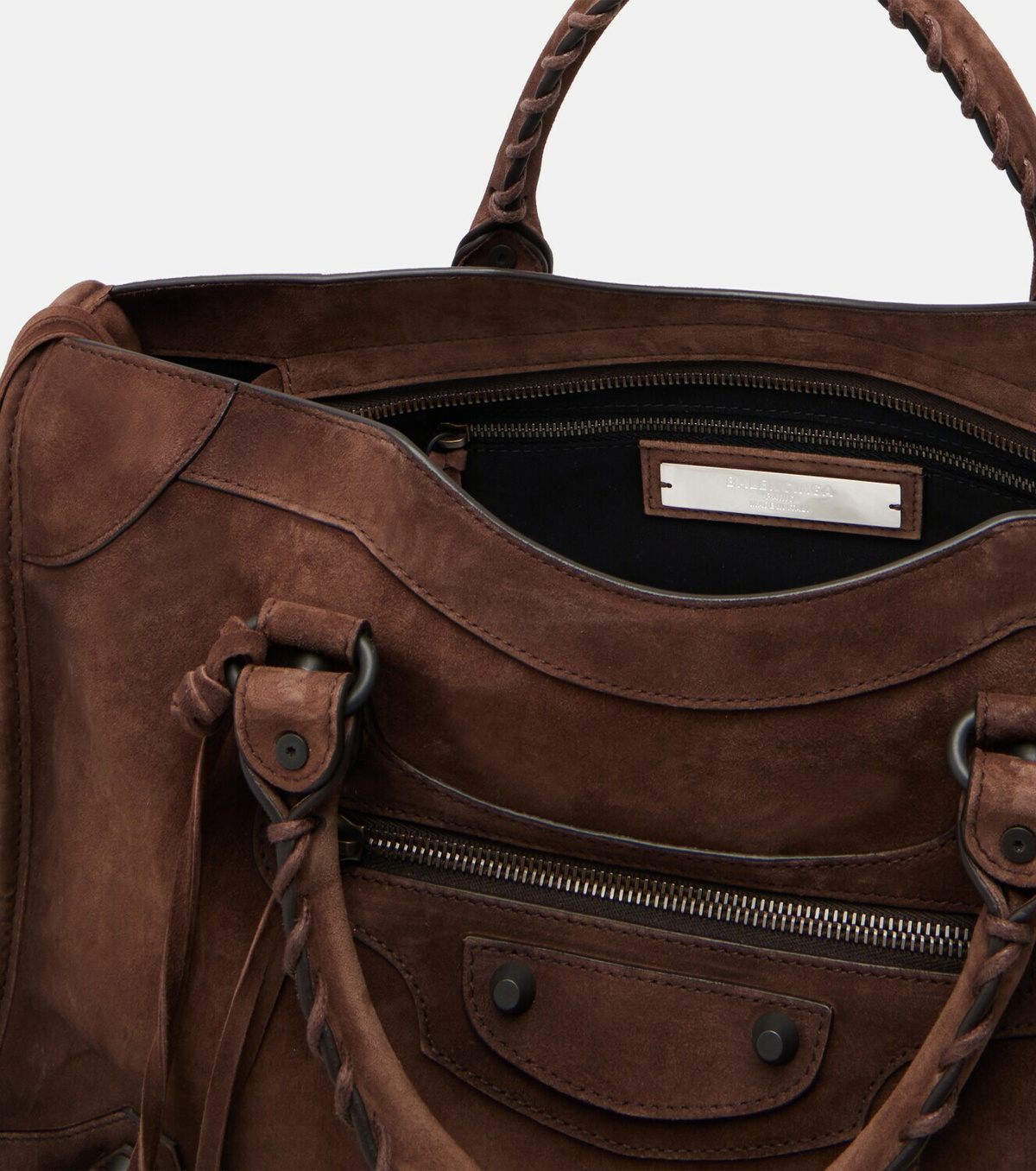 Balenciaga Le City Medium leather top-handle bag