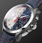 Baume & Mercier - Limited Edition Clifton Club Shelby Cobra Automatic 44mm Stainless Steel and Leather Watch, Ref. No. 10344 - Blue