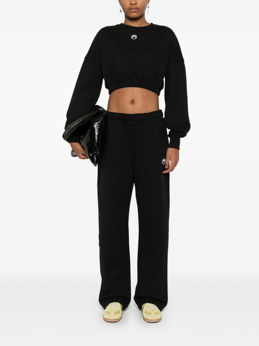 パンツ Marine Serr MOIRE TROUSERS 44 Marine Serr MOIRE TROUSERS 44 Marine Serre Logo Embroidery