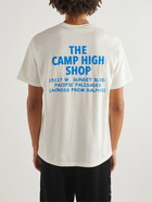 Camp High - Shop Logo-Print Pigment-Dyed Cotton-Jersey T-Shirt - White